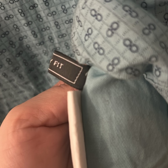 Vintage men’s salvatore ferragamo cotton button up dress shirt - Picture 8 of 13